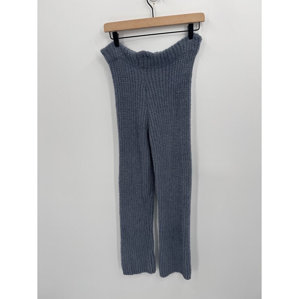 Sincerly Jules Fuzzy Knit Lounge Set Collared Sweater Pants Blue Size Small - Picture 6 of 12